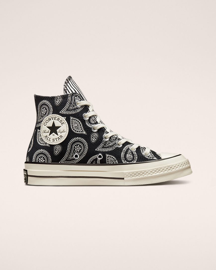 Tenisky Vysoke Converse Chuck 70 Paisley Damske Čierne | SK ZE11CR4